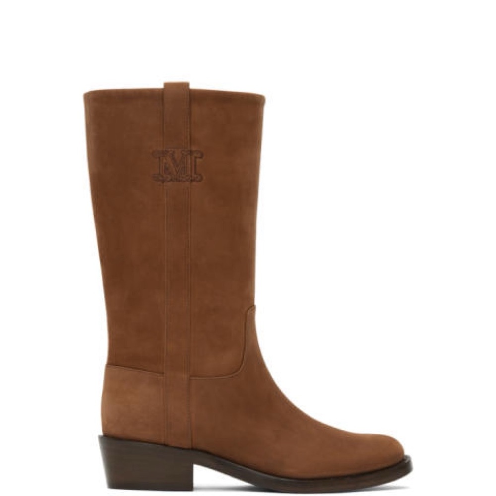 Max Mara | Brown Barry 2 Suede Boots NEW IN BOX